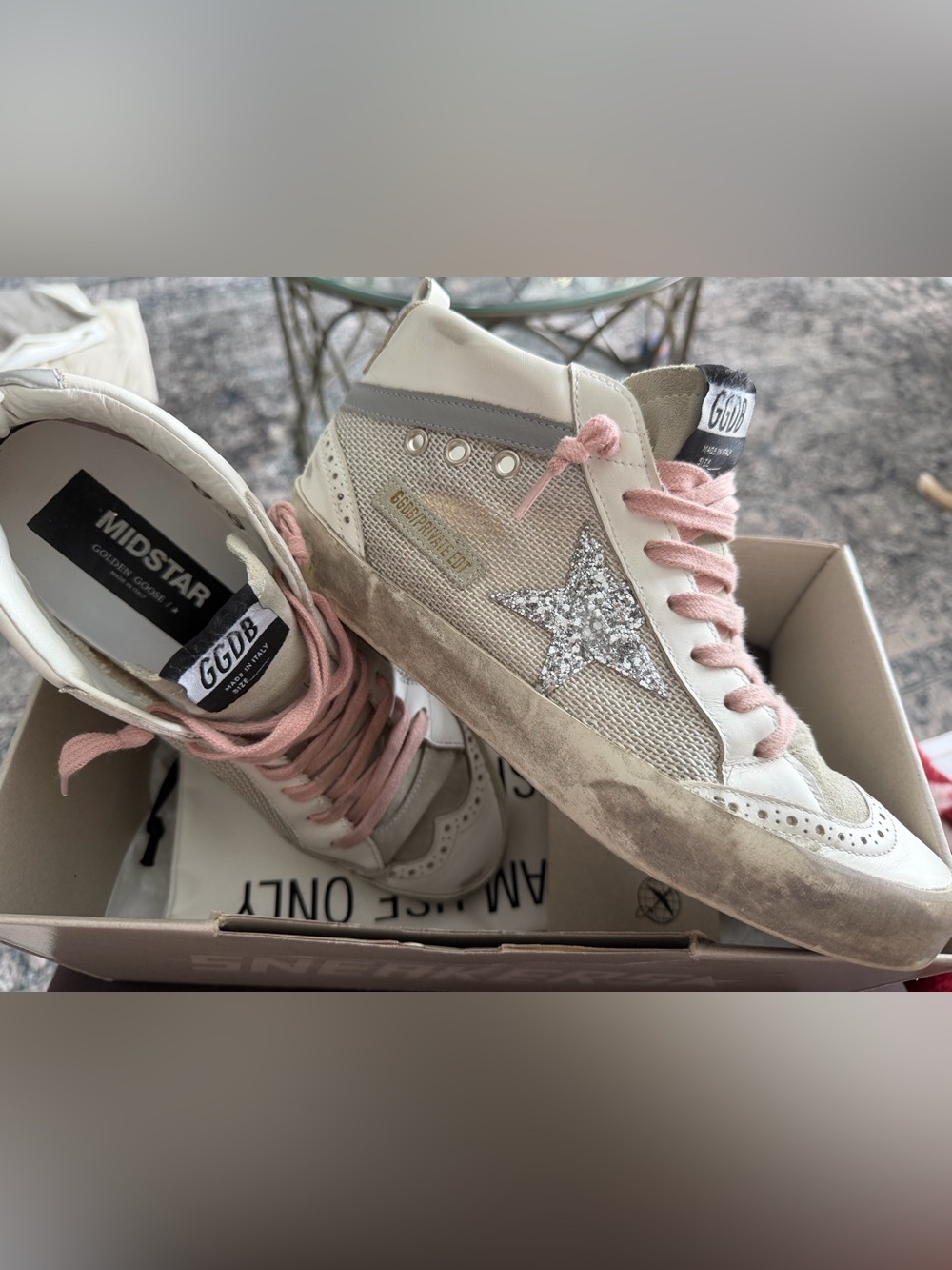 Golden Goose Mid Star Double Quarter Sneakers